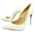 NEW CHRISTIAN LOUBOUTIN PIGALLE SHOES 39 CREAM LEATHER PUMPS SHOES Patent leather  ref.708542