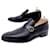 Gucci-Schuhe 114416 Müßiggänger der Kirche 8IT 43 FR SCHWARZE LEDER-LOAFERS MIT LOGO GG  ref.708557