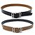 Hermès HERMES CAPE COD T BELT90 REVERSIBLE IN BLACK TOGO BROWN BOX LEATHER BELT