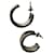 Pendientes de aro de plata Chanel Plateado  ref.708838