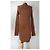 Vestido marrón de viscosa Helmut Lang Castaño - vista 5