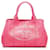 Bolso satchel con logo de Prada Pink Canapa Rosa Lienzo Paño  ref.709216