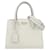 Prada White Saffiano & City Calf Bibliothèque Bag Leather Pony-style calfskin  ref.709286