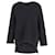 Adam Lippes Chunky Knit Deep V-Neck Sweater Jumper in Black Cashmere Wool  ref.709559