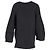 Suéter Adam Lippes Chunky Knit Deep Gola V em Caxemira Preta Preto - vista 3