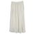 Falda larga Chloé con trenzado gitano en seda color crema - vista 2