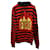 Moncler Jacquard Fire Knitted Hoodie in Red Wool  ref.709571