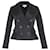 Temperley London Waisted Double Breasted Blazer in Black Nylon  ref.709575