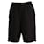 Lange Shorts von Balenciaga aus schwarzem Baumwollfleece Baumwolle  ref.709628
