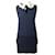 Maje Kleid mit Bubikragen aus marineblauem Triacetat Synthetisch  ref.709629