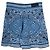 Amiri Pantaloncini Bandana da Uomo in Cotone Stampato Azzurro - vista 2
