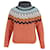 Anya Hindmarch Fair Isle Hand Knit Turtleneck Sweater in Orange Wool  ref.709676