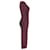 Vestido midi drapeado Vivienne Westwood em viscose bordô Bordeaux Fibra de celulose  ref.709697