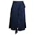 Jupe mi-longue à volants Iris & Ink en polyester bleu marine  ref.709709