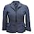 Akris Striped Cropped Jacket in Blue Cotton  ref.709756