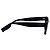 Burberry BE4321 Rectangular Sunglasses in Black Plastic Frame - view 3