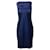 Joseph Drape Dress in Navy Blue Silk  ref.709874