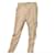 Alexander McQueen pantalon de combat en soie beige doré  ref.710068