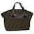 FENDI Zucca Canvas Hand Bag Brown Auth rd3522 Cloth  ref.710431