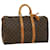 Louis Vuitton Monogram Keepall Bandouliere 45 Boston Bag M41418 LV Auth ro498 Cloth  ref.710445
