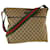 GUCCI GG Canvas Web Sherry Line Shoulder Bag Beige Red Green Auth th3092  ref.710560