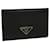 PRADA porte-cartes en cuir noir Auth am3270  ref.710606