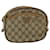 GUCCI GG Canvas Shoulder Bag PVC Leather Beige Auth th3065  ref.710879
