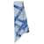 Hermès HERMES Twilly Scarf Silk Blue Auth am3282  ref.710917