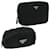 Prada pouch nylon 2Set Black Auth ac1171  ref.711010
