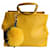 2 Jours Fendi 2Jours GRAND MODELE Yellow Leather  ref.711104