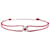 Autre Marque le 1g Cord Bracelet in Polished Silver/Red  ref.711179