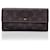 Louis Vuitton Portafoglio continentale con frizione lunga Sarah monogramma marrone Tela  ref.711201