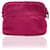 Hermès Hermes Paris Pink Fuchsia Canvas Mini Bolide Cosmetic Bag Pouch Coton Orange  ref.711206