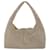 Donna Karan Mini bolsa de mão de malha de cristal - Kara - Creme - Strass Branco  ref.711212