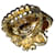 anillo de cabeza superior de Gucci Dorado Acero  ref.711216