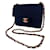 Borsa Chanel Timeless Mini in Full Jersey Blu navy Panno  ref.711280