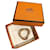 Sublime anello foulard Hermès, Eccellente stato Gold hardware Metallo  ref.711182