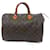Louis Vuitton Speedy 35 monogram Brown Leather  ref.711196
