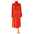 Max Mara Robes Soie Polyester Orange  ref.711497
