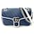 *Gucci GG Marmont petite épaule sac à bandoulière matériel femmes sac chaîne diagonale pochette cuir Argenté Blanc Bleu Marine  ref.711548