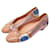Chanel Chaussons de ballet Python Rose  ref.712435