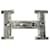Hermès HERMES: rara fivela de cinto TOUAREG em prata maciça gravada à mão 32 MILÍMETROS  ref.712476