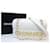 *Chanel Umhängetasche weiße Lammfell-Logo-Metallbeschläge 29 Serie Kettentasche Gold hardware  ref.712494
