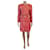 Red and white Chanel suit 01a Wool  ref.712522