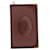 CARTIER diary holder with diary Dark red Leather  ref.712526