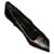 Chanel Heels Black Metallic Leather  ref.712579