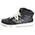 *DIOR B27 HT CALF OBLIQUE JAC Mid Top Oblique Sneakers Negro Becerro  ref.712703