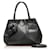 prada Lederhandtasche aus Nappaleder mit Blumendetail schwarz Kalbähnliches Kalb  ref.712917