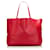 Céline celine Large Leather Horizontal Cabas Tote red Pony-style calfskin  ref.713002
