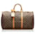 Louis Vuitton Monogram Keepall 50 Brown Cloth  ref.713070
